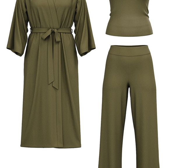 Victoria's Secret Modal 3pc Pajama Set - Picture 3 of 5